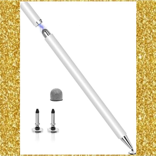 タッチペン 全機種対応スタイラスペン 充電不要 替えペン先付き 耐久性良い