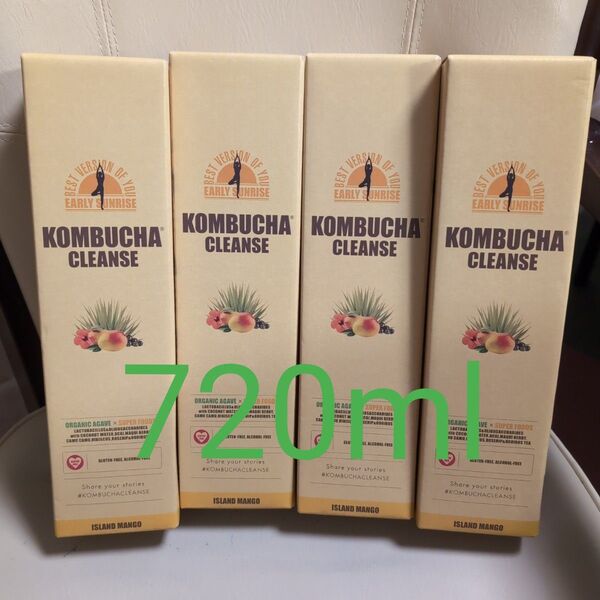 コンブチャクレンズ KOMBUCHA CLEANSE 720ml 4本