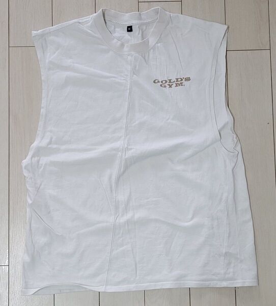 GOLD'S GYM ノースリーブTシャツ ホワイト M 数量限定
