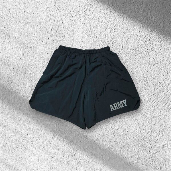 U.S.ARMYアメリカ軍米軍トレーニングパンツハーフパンツ短パンミリタリー黒 ショートパンツ