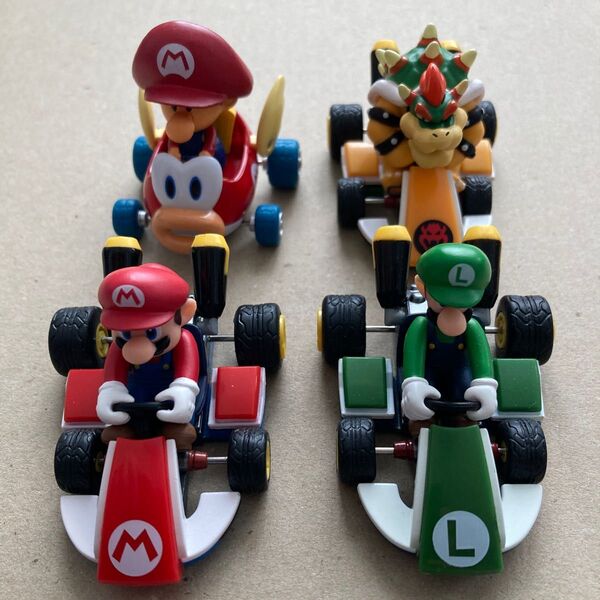 マリオカート プルバックカー スーパーマリオ ミニカー マリオ ルイージ クッパ ベビーマリオ プルバック
