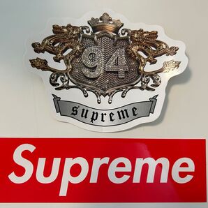 Supreme ステッカー 2枚セット(Box Logo & 94エンブレムデザイン)
