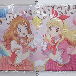 アイカツ!あかりGeneration マリオンクレープ 描き下ろしデスクマット 大空あかり 星宮いちご コラボ ポンポンクレープ