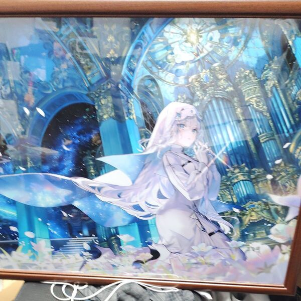 光る美少女展 藤ちょこ先生 B2複製サイン入りポスター+額縁