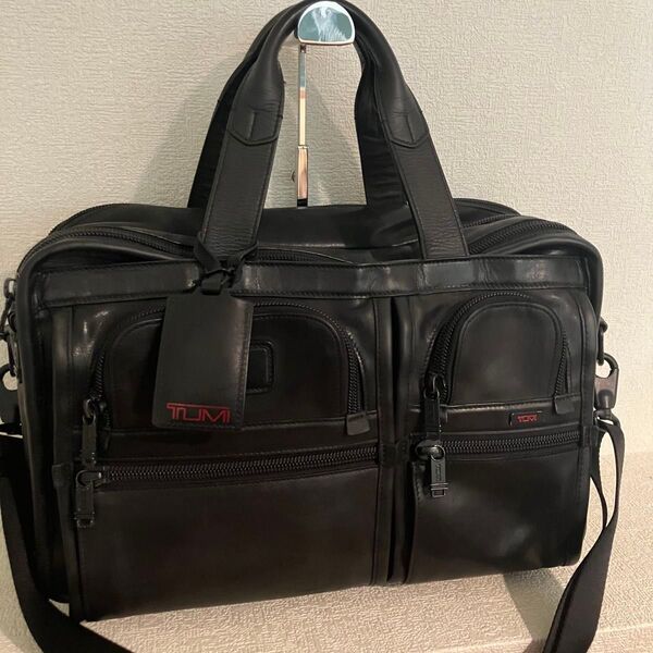 TUMI 96141DH ALPHA2 レザー エキスパンダブル 廃盤品 ビジネスバッグ トゥミ ブリーフケース 2way