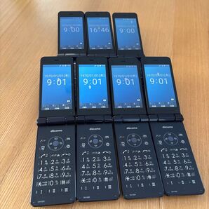 ガラケー SH-02K ネイビー 携帯電話 SIMロック解除済み AQUOS