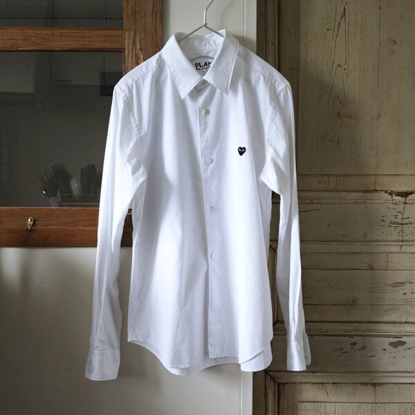 COMME des GARCONS / コムデギャルソン play プレイ カラーシャツ 長袖 トップス レディース ホワイト