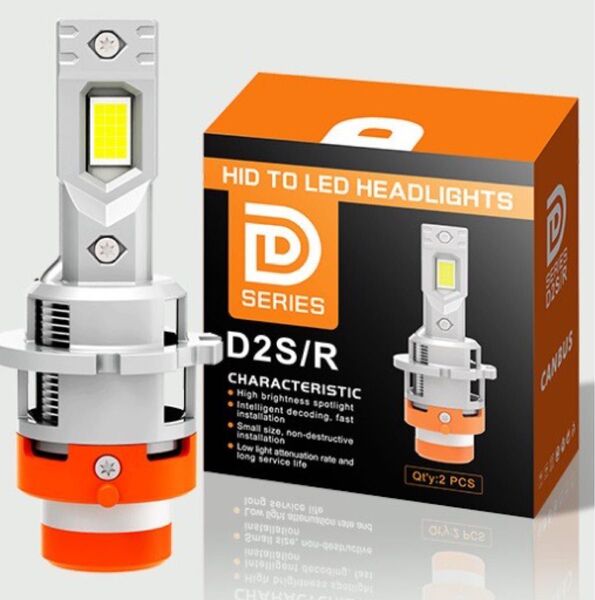 最新爆光 LED D2S/D2R 車検対応 18000lm 35W DC12V 6000k LED バルブ 車検対応