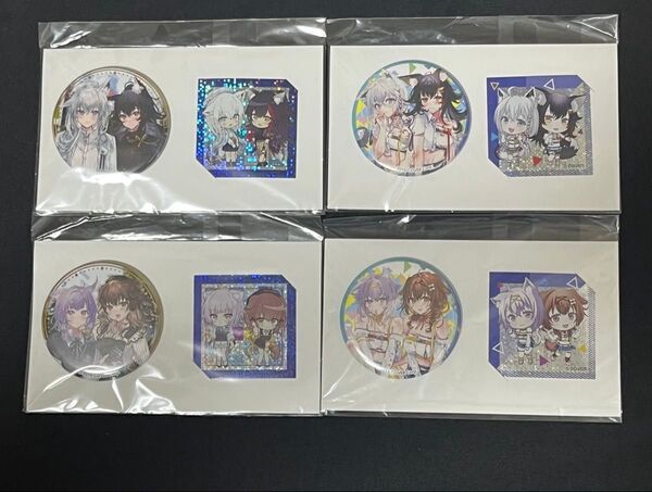 ハムリーズ イベント参加特典 缶バッジ&ホロステッカー