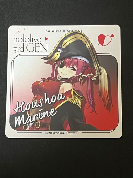【韓国限定】 非売品 宝鐘マリン アニプラスカフェ コラボコースター ホロライブ