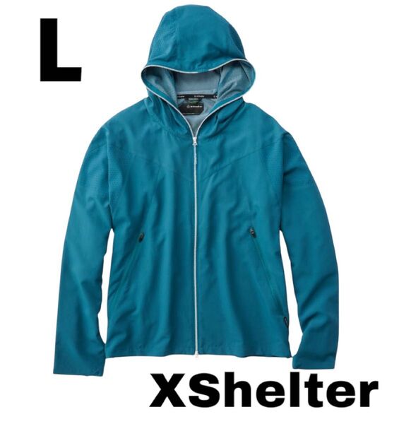 新品未使用タグ付 完売 レアカラー Lサイズ ワークマン エックスシェルター 暑熱フーディー レイクグリーン XShelter