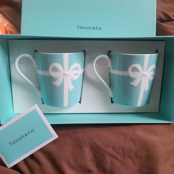 TIFFANY Co ティファニー ブルーボックス マグカップ リボン ブルーリボン 食器