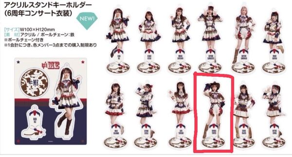 冨田菜々風 アクスタ ノイミー アクリルスタンド キーホルダー 6周年 衣装 ノットイコールミー ≠ME