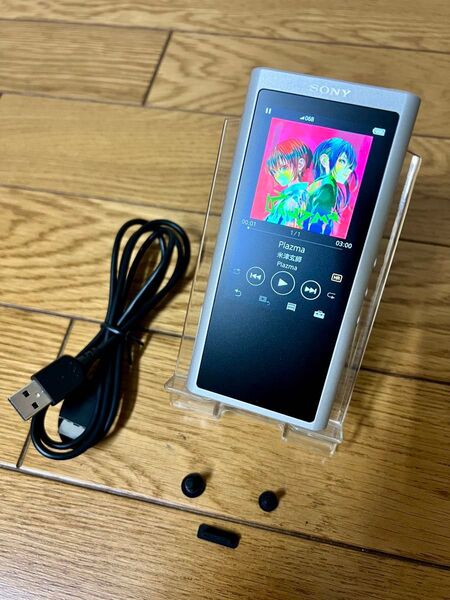 SONY WALKMAN NW-ZX300 シルバー 美品 純正USBケーブル付 ウォークマン ソニー ZXシリーズ