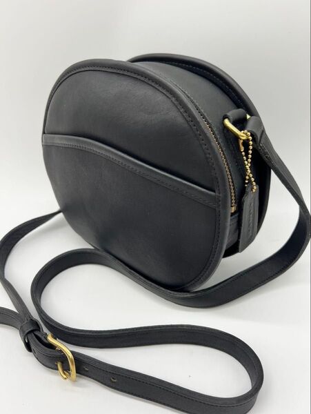 【美品】COACH コーチ USA製 グローブレザー ショルダーバッグ ブラック オールドコーチ