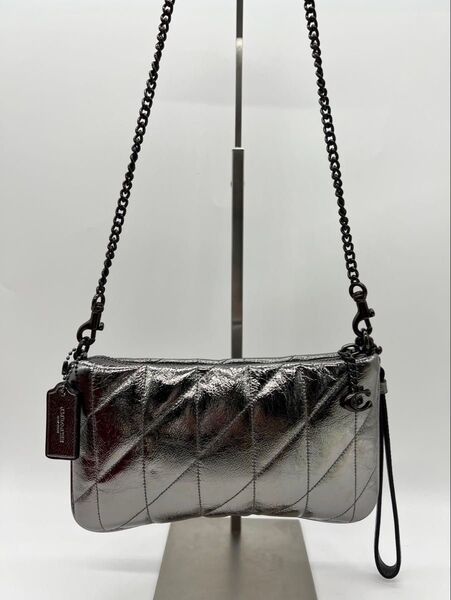【超美品】COACH コーチ ピロー キルティング チェーン ショルダーバッグ