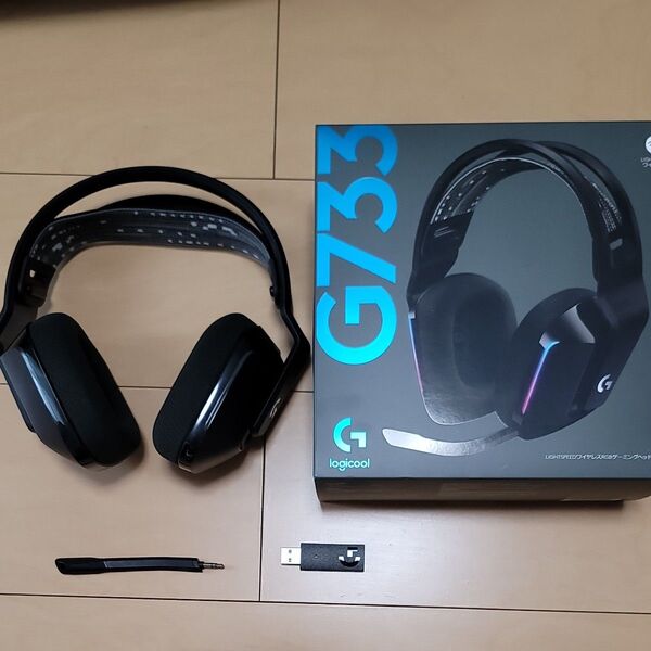 ワイヤレス ゲーミング ヘッドセットLIGHTSPEEDワイヤレス G733-BKrd CE搭載マイク 超軽量 正規品