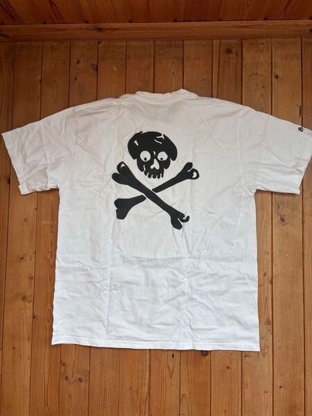 WTAPS ダブルタップス TET着 スカルボーンロゴTシャツ ドクロ BULLINK社製 ホワイト Lサイズ