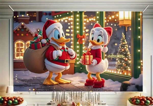ディズニードナルドクリスマス タペストリー ¥5555→¥4500