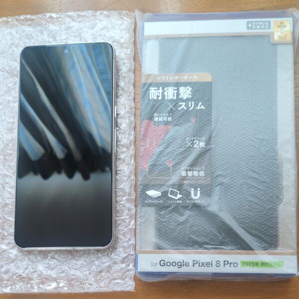 Pixel 8 Pro 6.7インチ 12GB 256GB Porcelain 国内SIMフリー 新品スマホカバー付