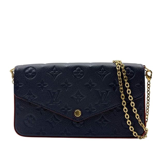 LOUIS VUITTON ルイヴィトン ポシェット・フェリシー ショルダーバッグ モノグラムアンプラント マリーヌルージュ