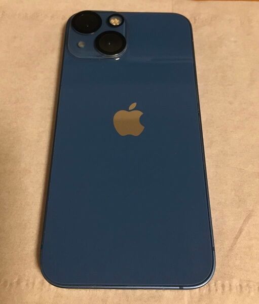 iPhone13 mini 128GB ブルー SIMフリー 中古 バッテリー100% ディスプレイ交換済み