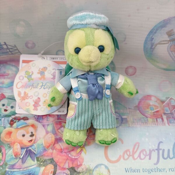 オルメル ぬいぐるみバッチ カラフルハピネス ダッフィー&フレンズ20周年 ディズニーシー 限定 東京 TDS Disney