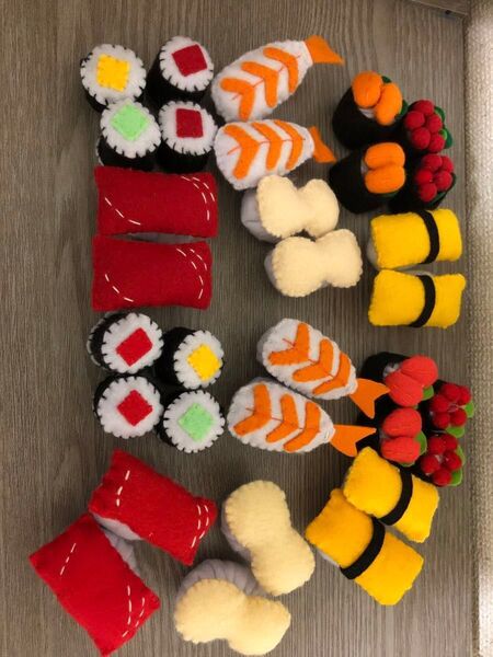 フェルトおままごと・お寿司32個セット!