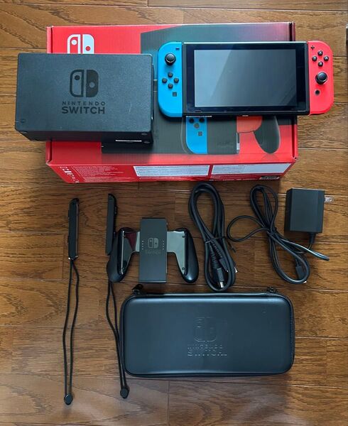 Nintendo Switch ニンテンドースイッチ 本体 Joy-Con(L) ネオンブルー(R) 動作確認済 HAC-001