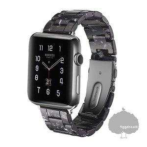 YGG★apple watch 大理石風 バンド ベルト シェル入り 42mm 44mm 45mm 49mm 黒 ブラック アップルウォッチ 9 8 7 6 5 4 3 ウルトラ SE