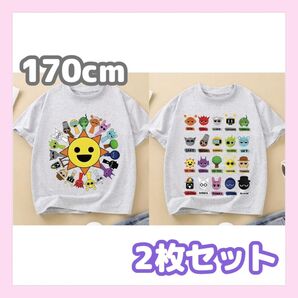 1セット限定 スプランキー 半袖Tシャツ2枚セット 170cm グレー ミスターサン オールスター 男女兼用 レディースM