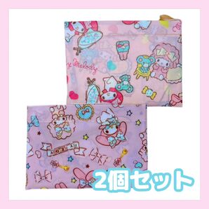 1セット限定 マイメロ&ピアノ 折りたたみエコバッグ2個セット ピンク サンリオ 可愛い 大容量