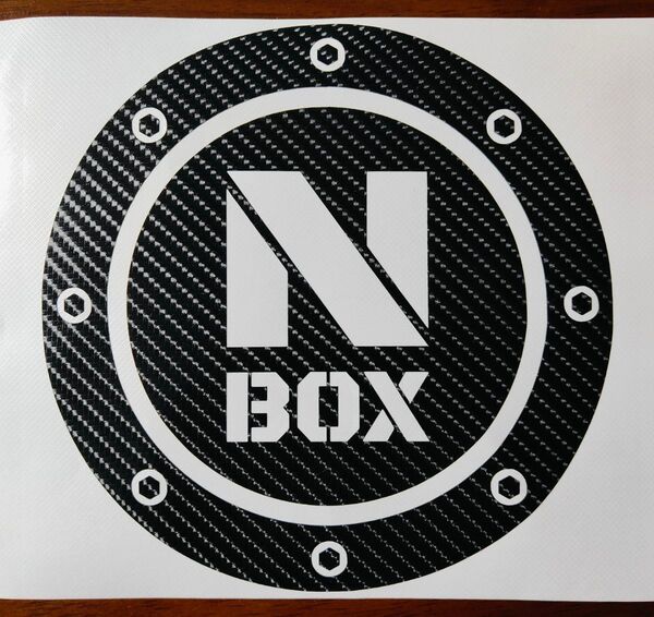 NBOX フューエルリッドカーボン調カッティングステッカーa 給油口ステッカー