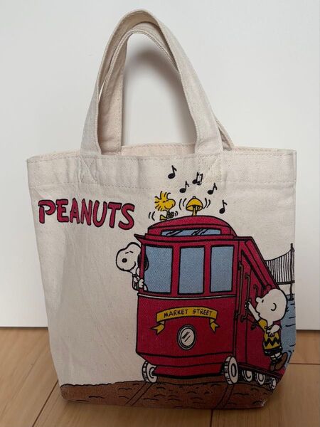 SNOOPY スヌーピー ミニトートバック キャンバス生地 トートバック