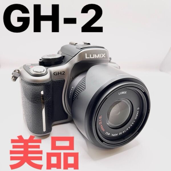 【週末限定値引き】【美品】LUMIX DMC-GH2 ミラーレス一眼カメラ シルバー