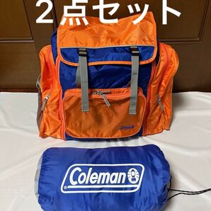 Coleman コールマン*大型リュック&シュラフ*2点セット*SCHOOL MUMMY Ⅱ*キャンプ