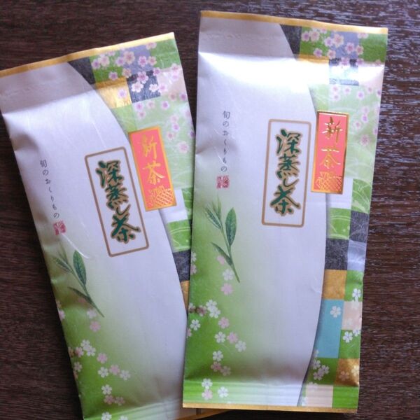 2025年産 令和7年産 準無農薬 新茶 一番茶 深むし茶 100gを2本 深蒸し茶お茶 緑茶 静岡茶 煎茶 水出し可 今年の新茶