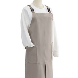 エプロン 首掛け カフェ風おしゃれ ナチュラル エプロン 汚れにくい シンプル おしゃれ 家庭用仕事用 首掛け 男女兼用 シワ防止
