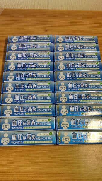 20個 機能性表示食品 ロッテ マイニチケアガム 血圧が高めの方のミントガム 14粒入り合計20個 賞味期限 2026年4月