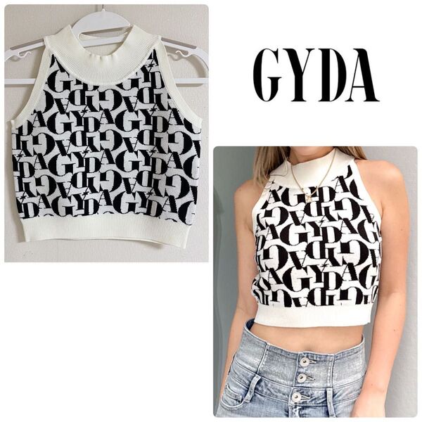 【未使用】GYDA/ジェイダ☆GYDAジャカードアメスリニットトップス