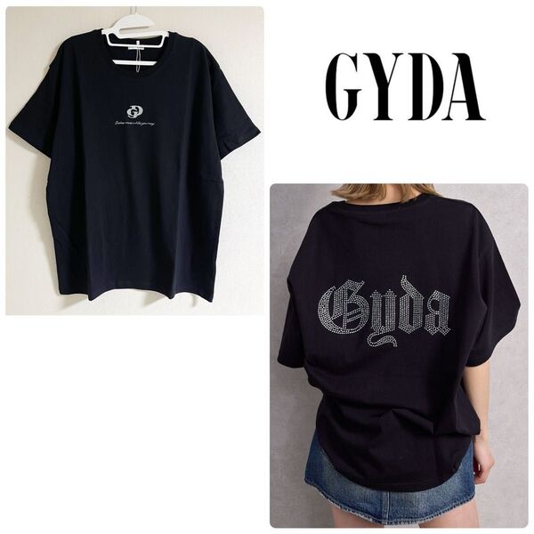 【未使用】GYDA/ジェイダ☆BACK GYDA bijou BIG Tシャツ