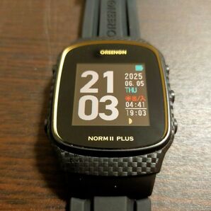 超美品 GREENON THE GOLF WATCH NORM II PLUS ゴルフウォッチ ブラック
