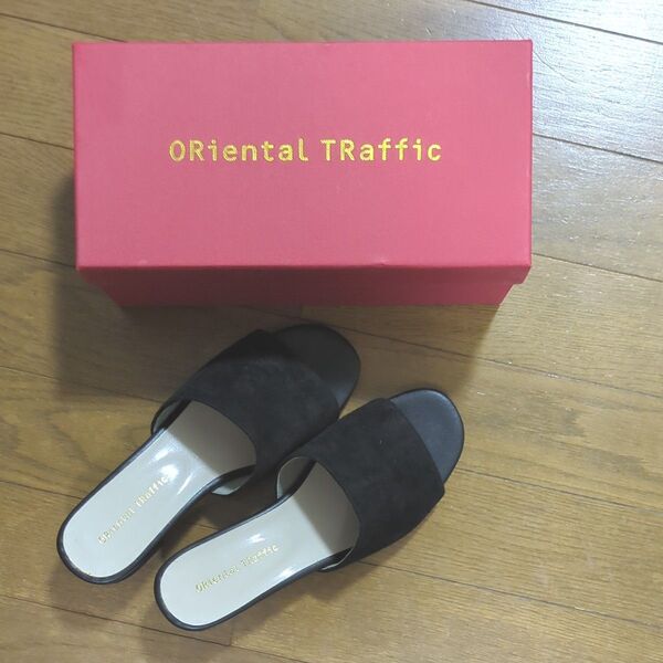 Oriental TRaffic ミュール サンダル スエード ブラック M