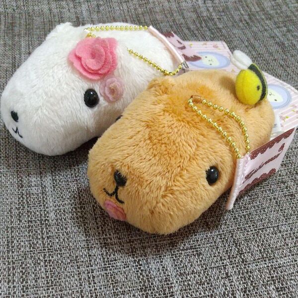 カピバラさん ボールチェーン付き ぬいぐるみ マスコット キーホルダー セット