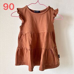 mou jonjon 90 トップス チュニック ノースリーブ フリル