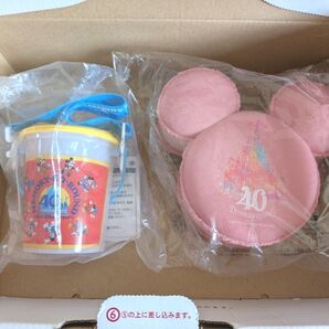 【未使用】東京ディズニーリゾート 40周年 ポップコーンバケット型 スナックケース マカロンケース 小物入れ バラ売り×お値下げ×