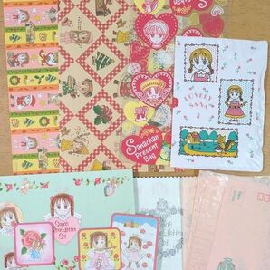 【中古】集英社 りぼん 小花美穂 さなちゃん クリスマス 包装紙 ローズレターセット まとめ売り お値下げ×