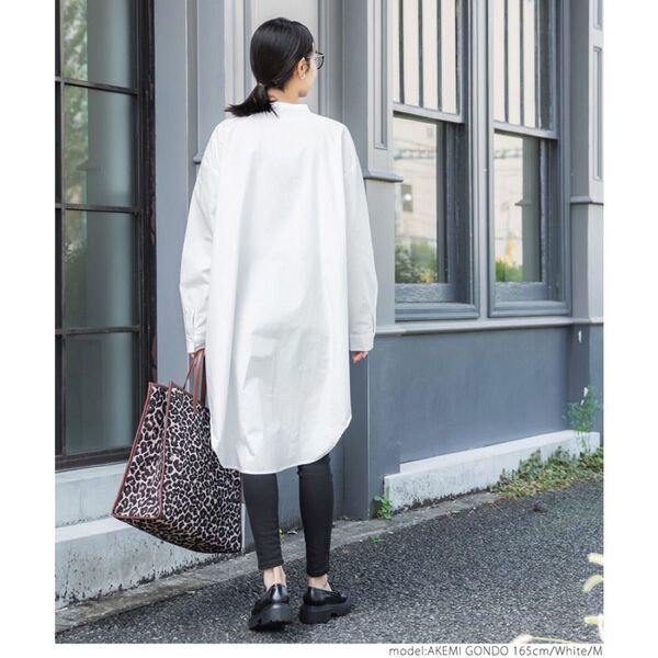 新品未使用/coca/バンドカラーシャツワンピース size:M