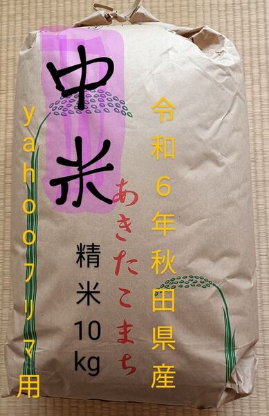 令和6年 秋田県仙北産 あきたこまち 農家直送 精米10kg(中米です)