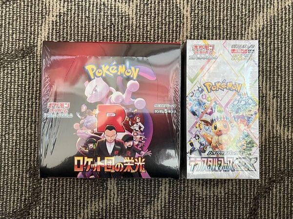 【シュリンク付】 新品・未開封 ポケモンカードゲーム ロケット団の栄光 BOX&テラスタルフェスex BOX 2BOXセット